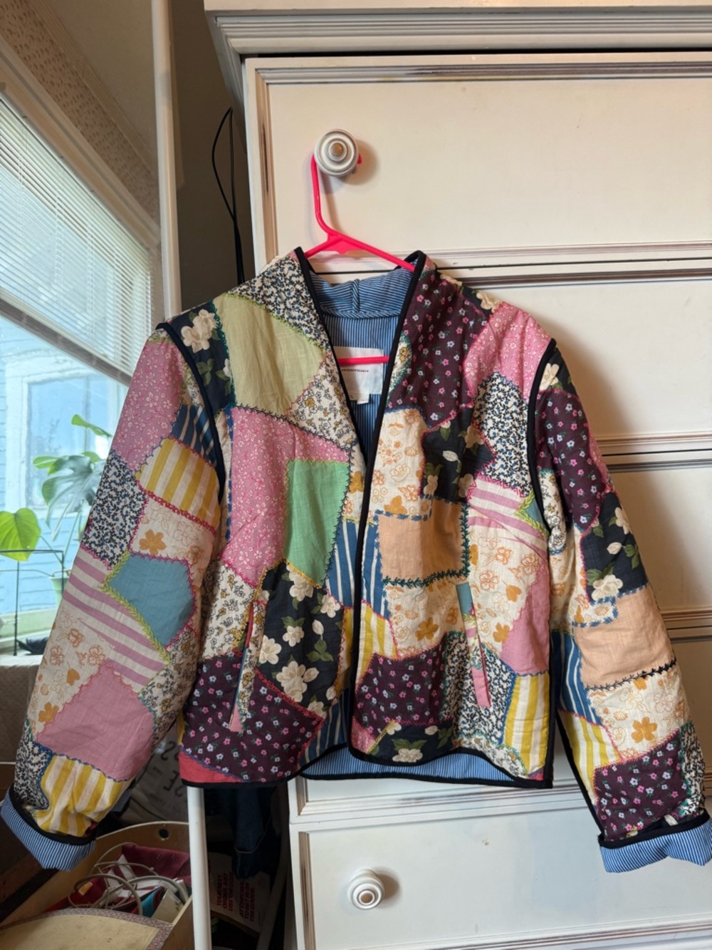 Patchwork Quilted Jacket - Multicolor - Picture 3 of 4